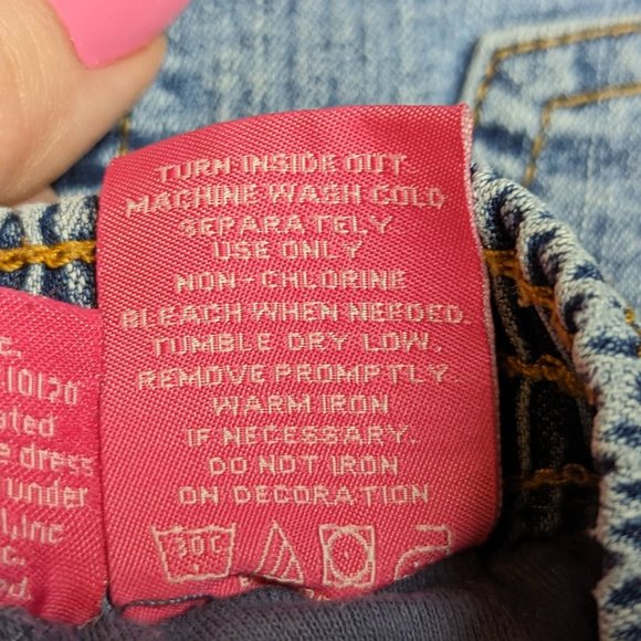 Barbie Avenue Embroidered Denim Skort Size 6 - Picture 9 of 9